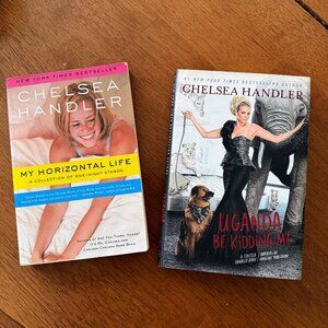 CHELSEA HANDLER BOOK BUNDLE – MY HORIZONTAL LIFE + UGANDA BE KIDDING ME